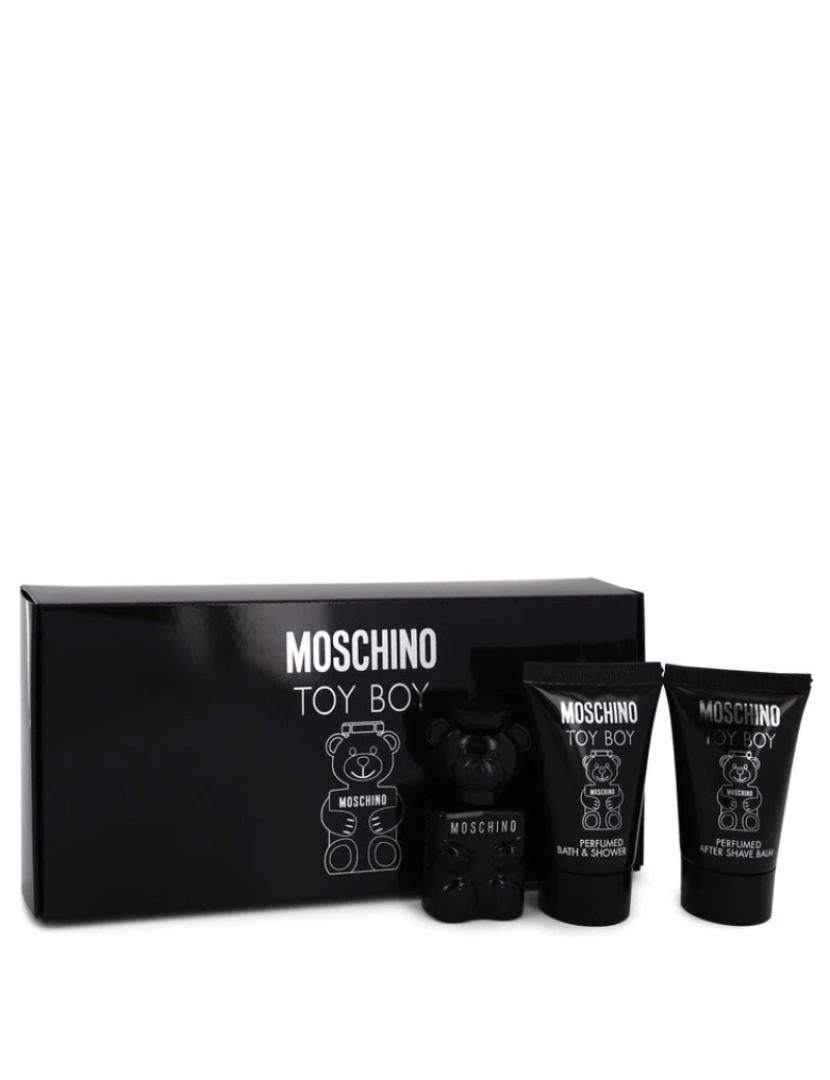Moschino - Moschino brinquedo menino por Moschino presente conjunto -- .17 Oz Mini Edp + .8 Oz Shower Gel + .8 Oz After Shave Balm (Men)