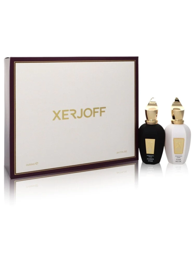 Xerjoff - Estrelas de tiro Amber Star & Star Musk By Xerjoff Gift Set -- 1.7 Oz Edp Em Amber Star + 1.7 Oz Edp Em Star Musk Ambas as Fragrâncias Unisex (Men)