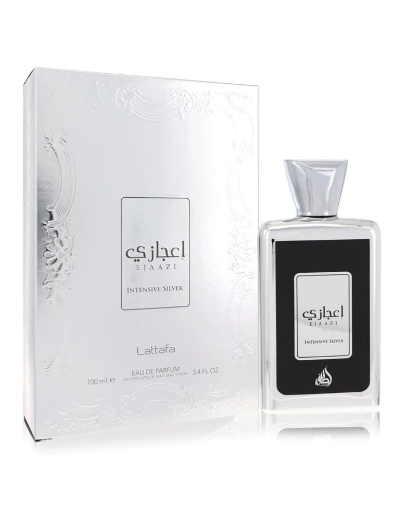 imagem de Lattafa Ejaazi Intensive Silver Por Lattafa Eau De Parfum Spray (Unisex) 3.4 Oz (Mulheres)1