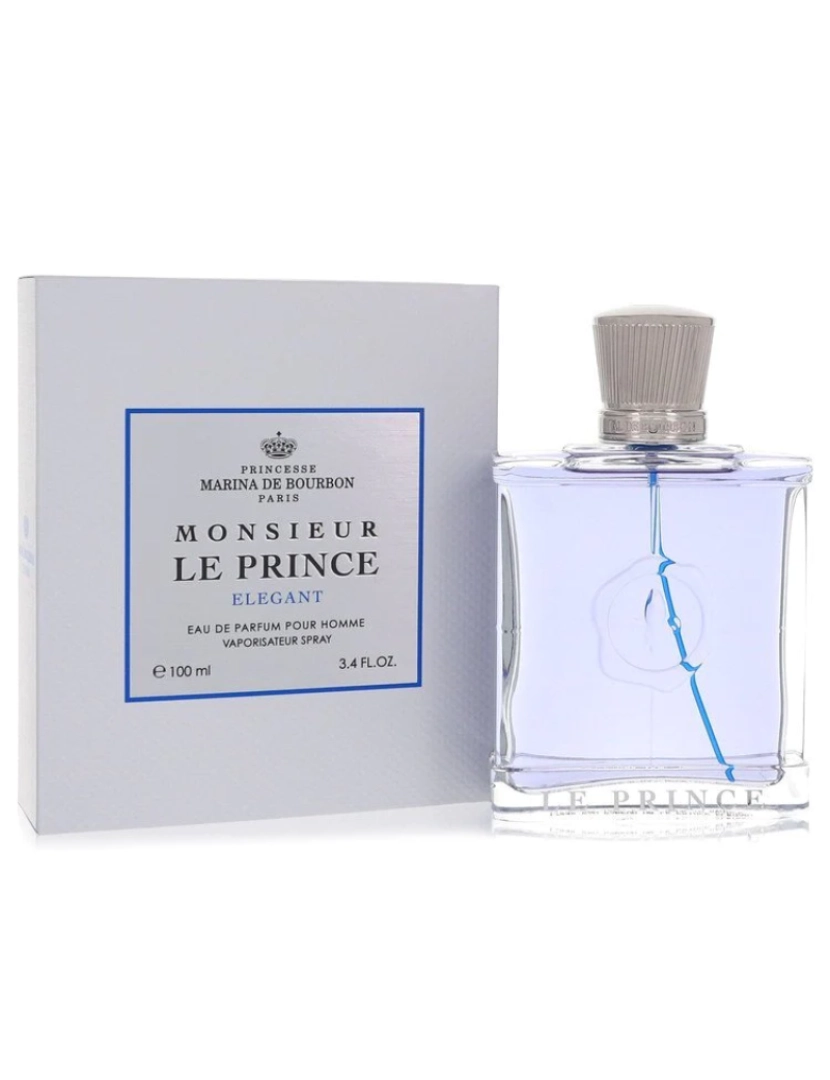 Marina De Bourbon - Monsieur Le Prince Elegante por Marina De Bourbon Eau De Parfum Spray 3.4 Oz (Men)