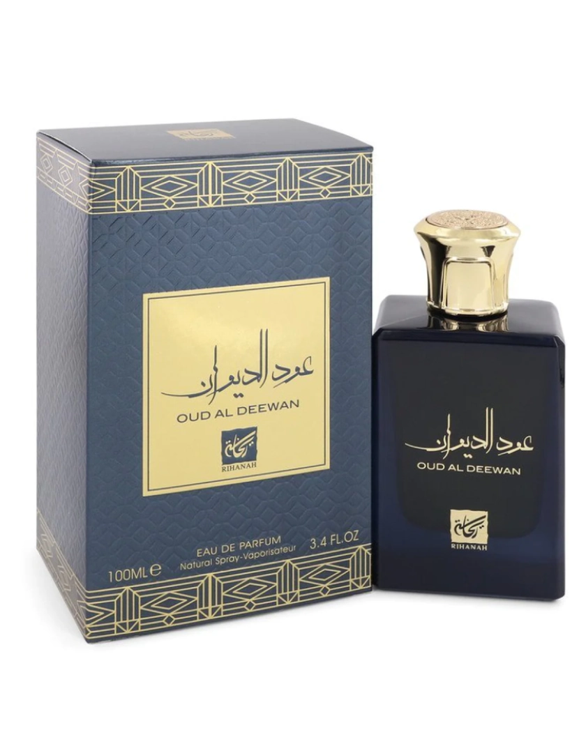 Rihanah - Oud Al Deewan Por Rihanah Eau De Parfum Spray (Unisex) 3.4 Oz (Mulheres)