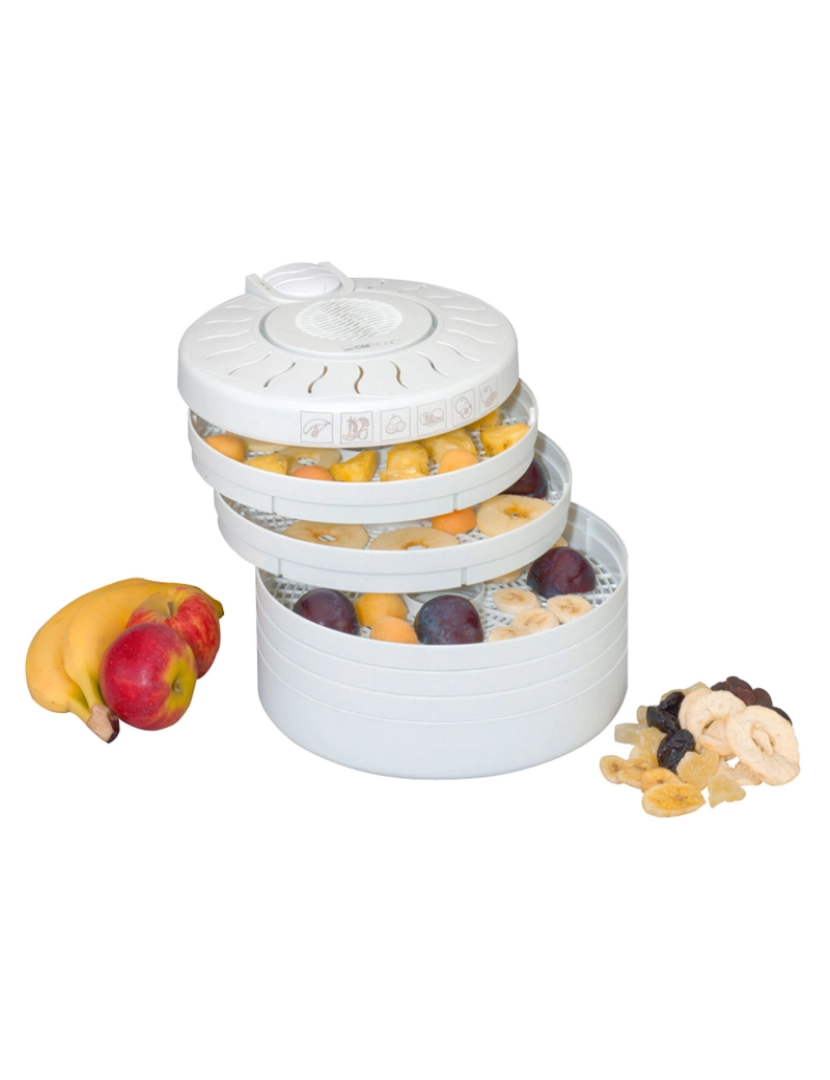 imagem de Desidratador de Alimentos, 5 Tabuleiros, BPA Free, Seca Frutas, Legumes Clatronic DR 2751, Branco5