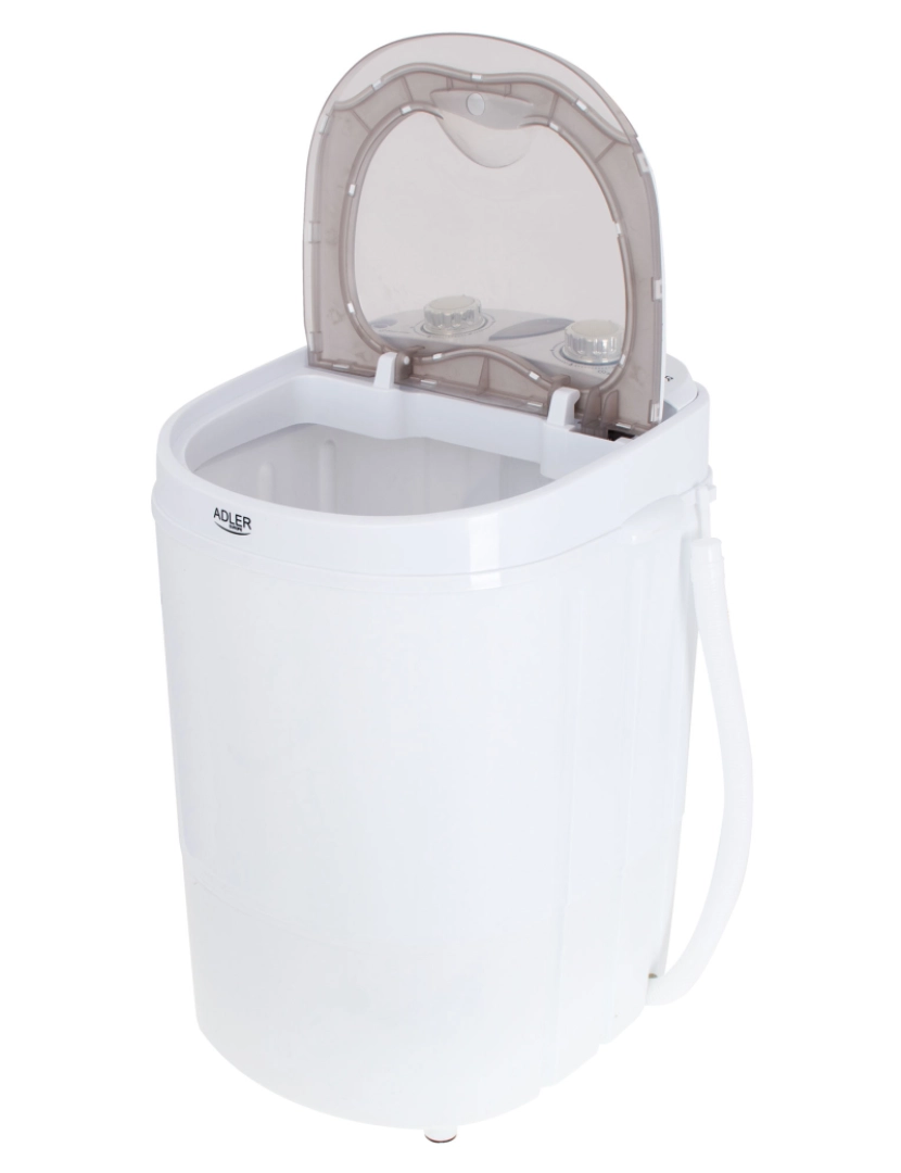 imagem de Máquina de lavar Roupa 3Kg Mini, 1Kg Centrifugada, Perfeita para Campismo, Caravanas e Autocaravanas Adler AD 8055, Branco6