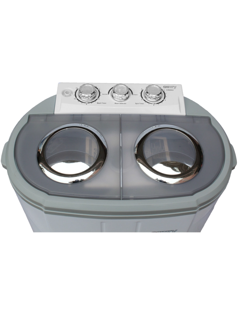 imagem de Máquina de lavar Roupa 3Kg Mini, 1Kg Centrifugada, Perfeita para Campismo, caravanas e Autocaravanas Camry CR 8052, Cinza3