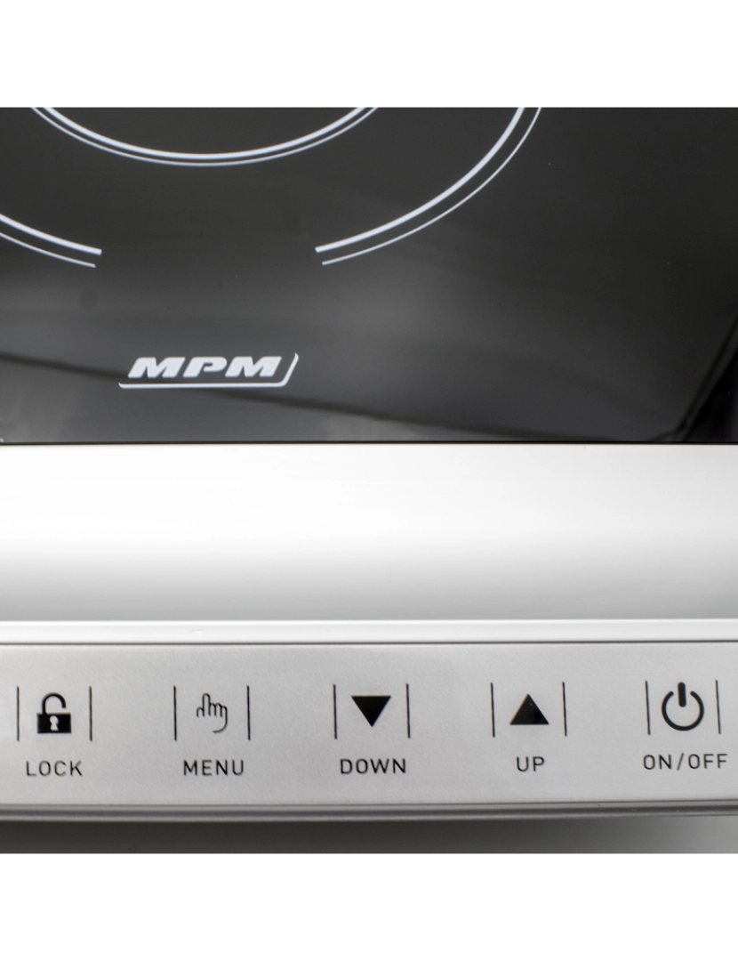 imagem de Placa de Indução Portátil, Controlo Táctil e Visor LED, 10 Níveis de Temperatura, Programável MPM MKE-12, Prata3