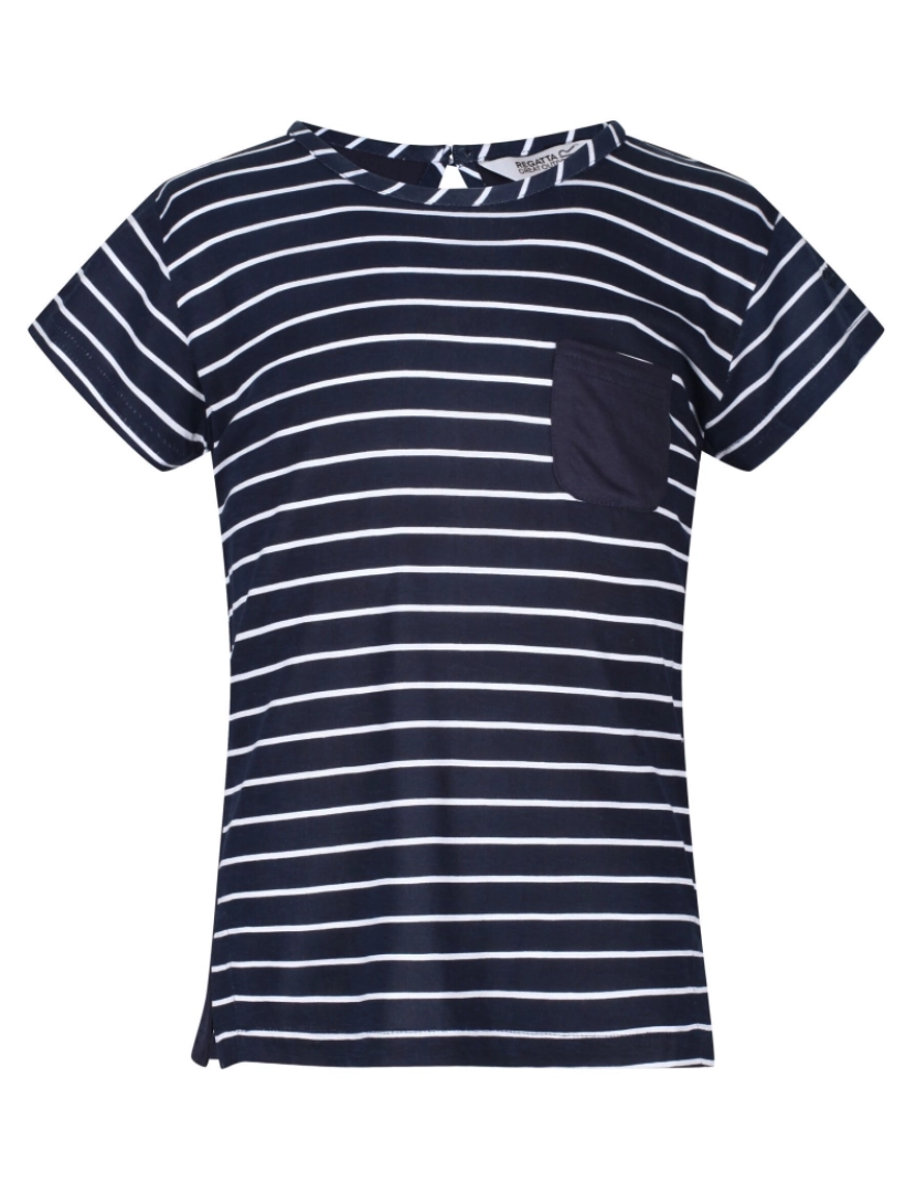 imagem de Regatta Girls Charabee Stripe T-shirt leve1