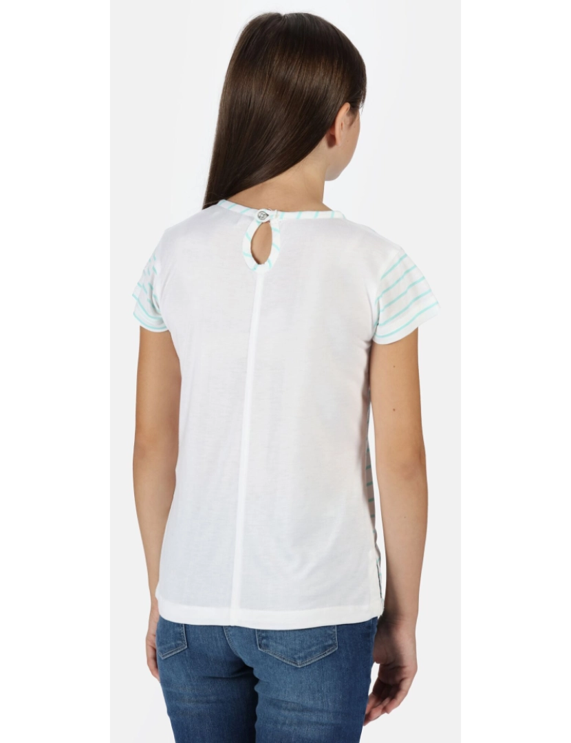 imagem de Regatta Girls Charabee Stripe T-shirt leve4