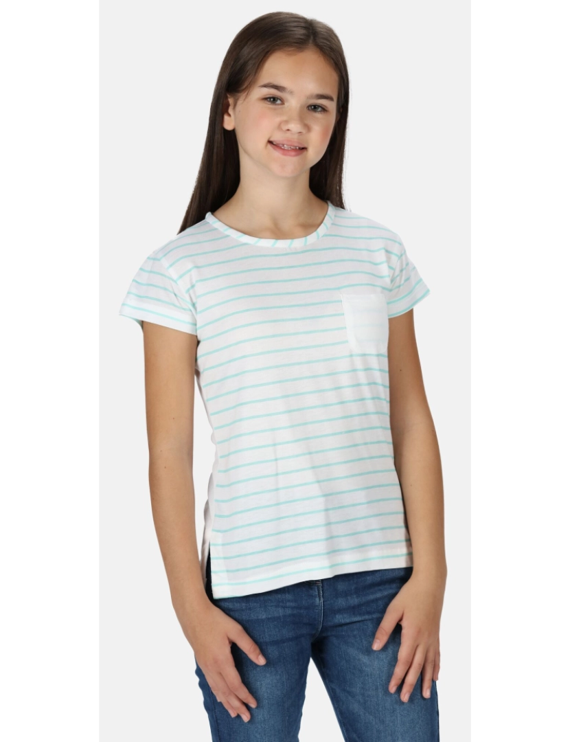 imagem de Regatta Girls Charabee Stripe T-shirt leve6