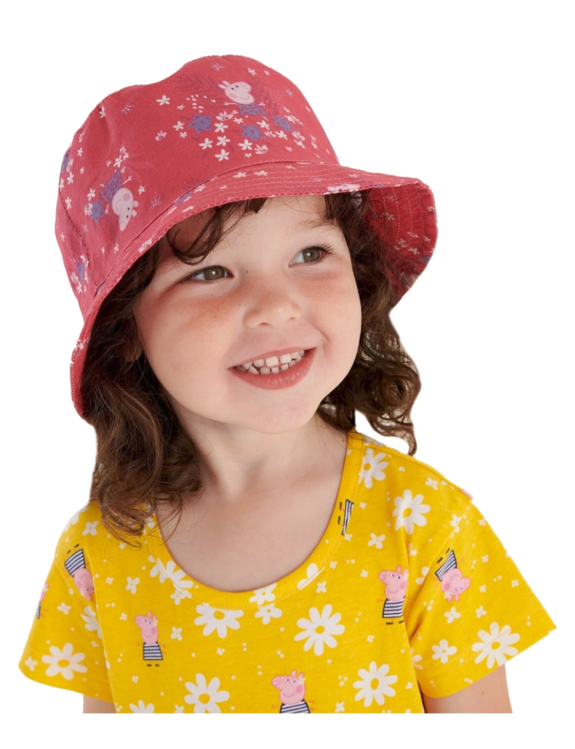 imagem de Regatta Childrens/Kids Flower Peppa Pig Summer Bucket Hat - 1-3 Años3