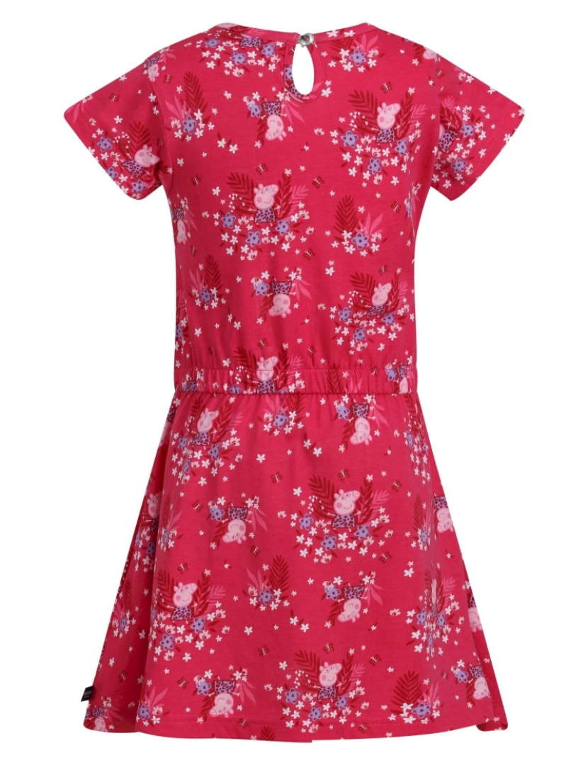 imagem de Regata Bebê meninas Peppa porco Floral Casual vestido2