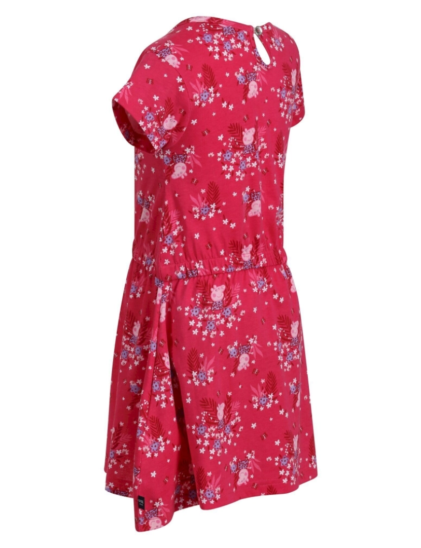 imagem de Regata Bebê meninas Peppa porco Floral Casual vestido3