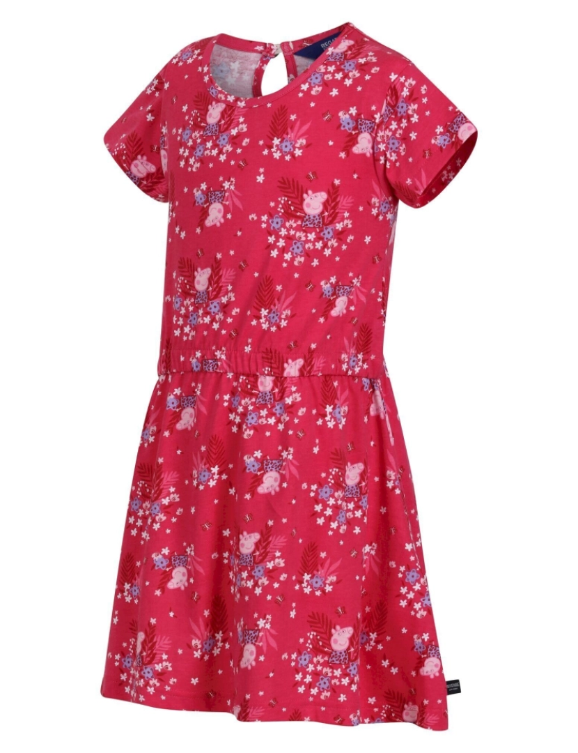 imagem de Regata Bebê meninas Peppa porco Floral Casual vestido4