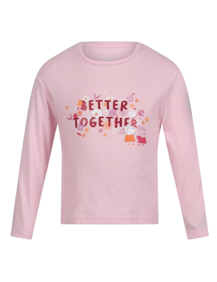 imagem de Regatta Crianças/Kids Melhor Junto Peppa Porco Longo-Sleeved T-Shirt1