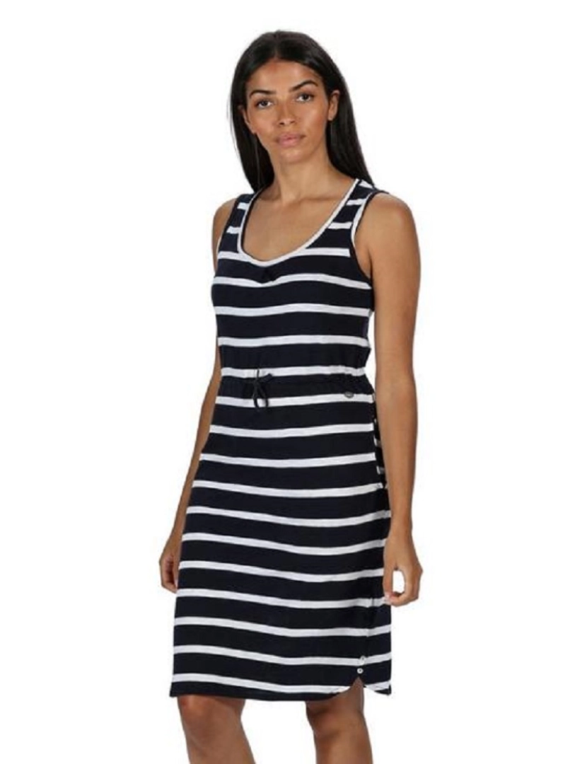 imagem de Regatta Womens/Ladies Felixia vestido sem mangas listrado3