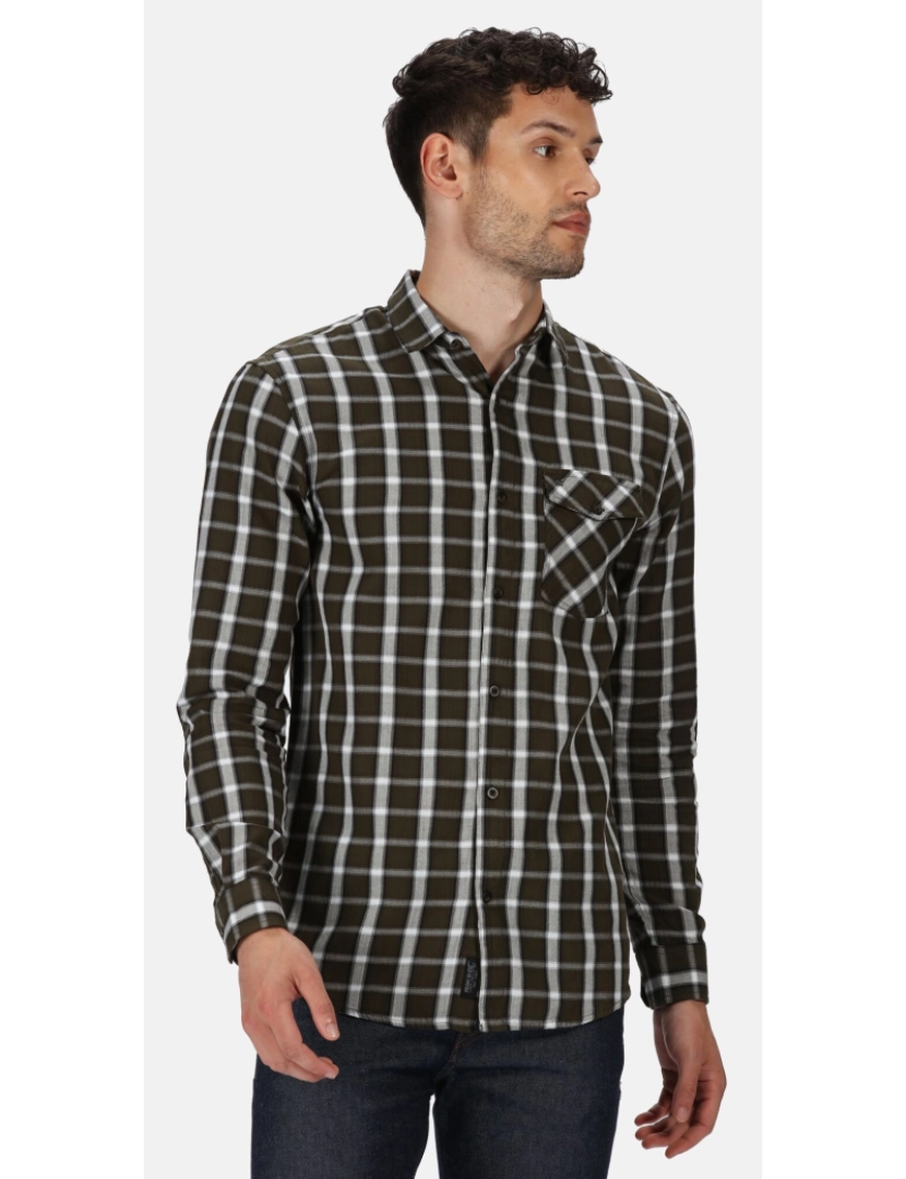 imagem de Regatta Mens clássico Checked Long-Sleeved Casual camisa6