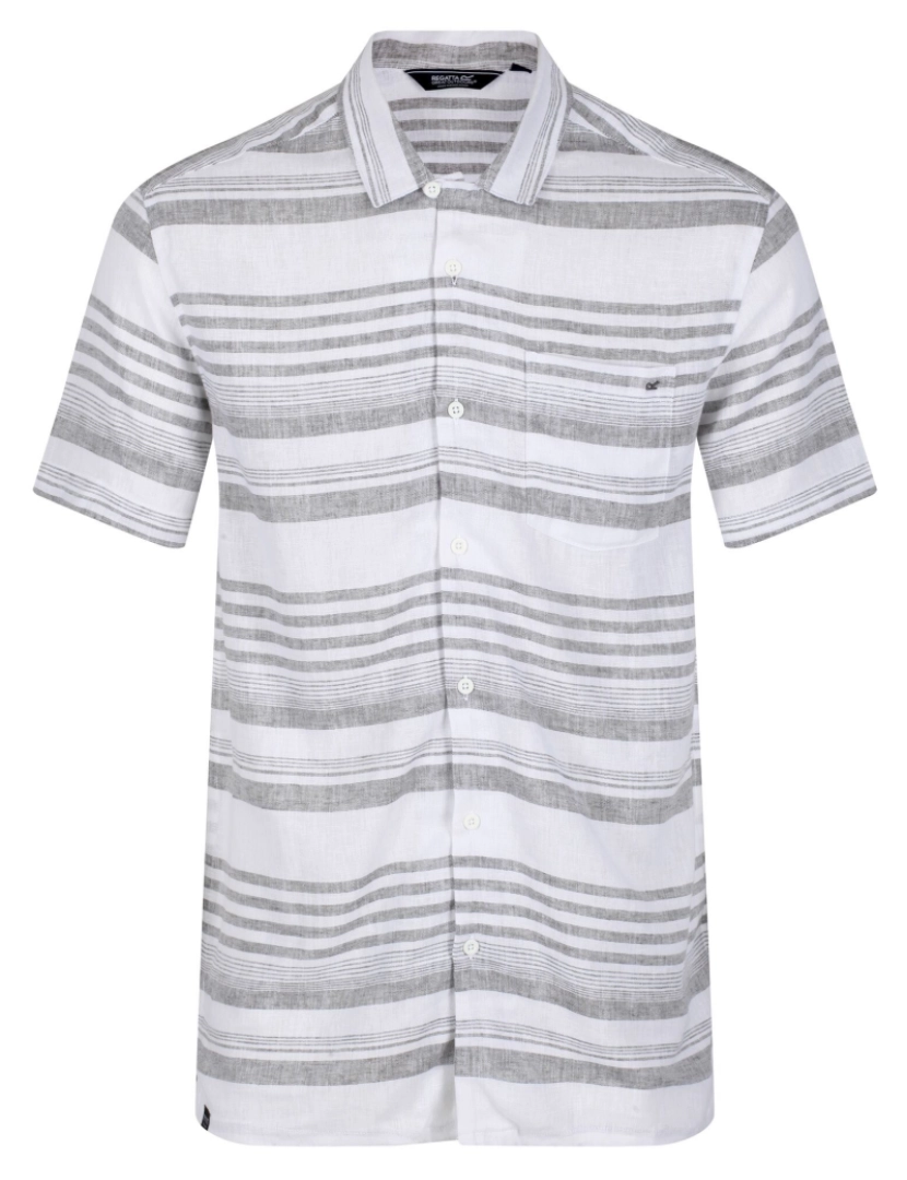 imagem de Regatta Mens Mahlon listrado camisa de manga curta1