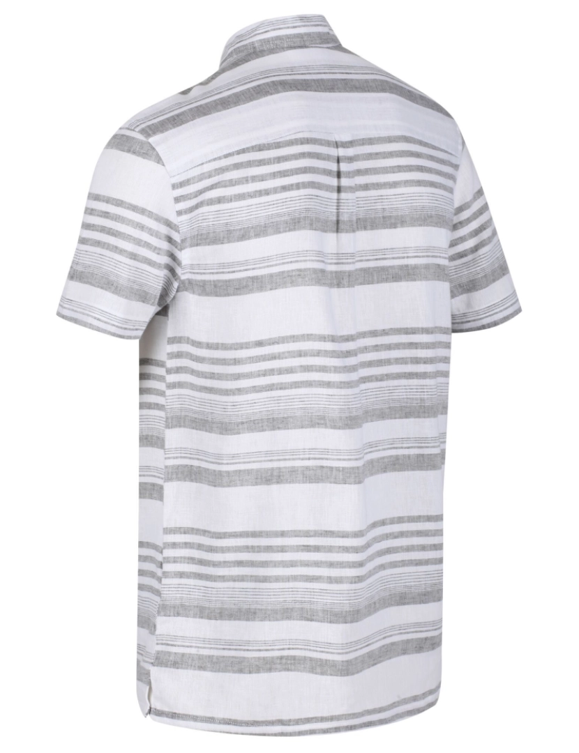 imagem de Regatta Mens Mahlon listrado camisa de manga curta4