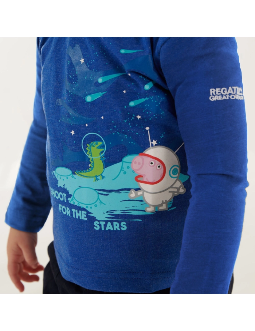 imagem de Regatta Crianças/Kids Atiram para as estrelas Peppa Pig T-shirt de manga comprida5