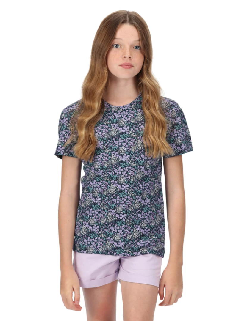 imagem de Regatta Crianças/Kids Bosley V Ditsy imprimir T-shirt5