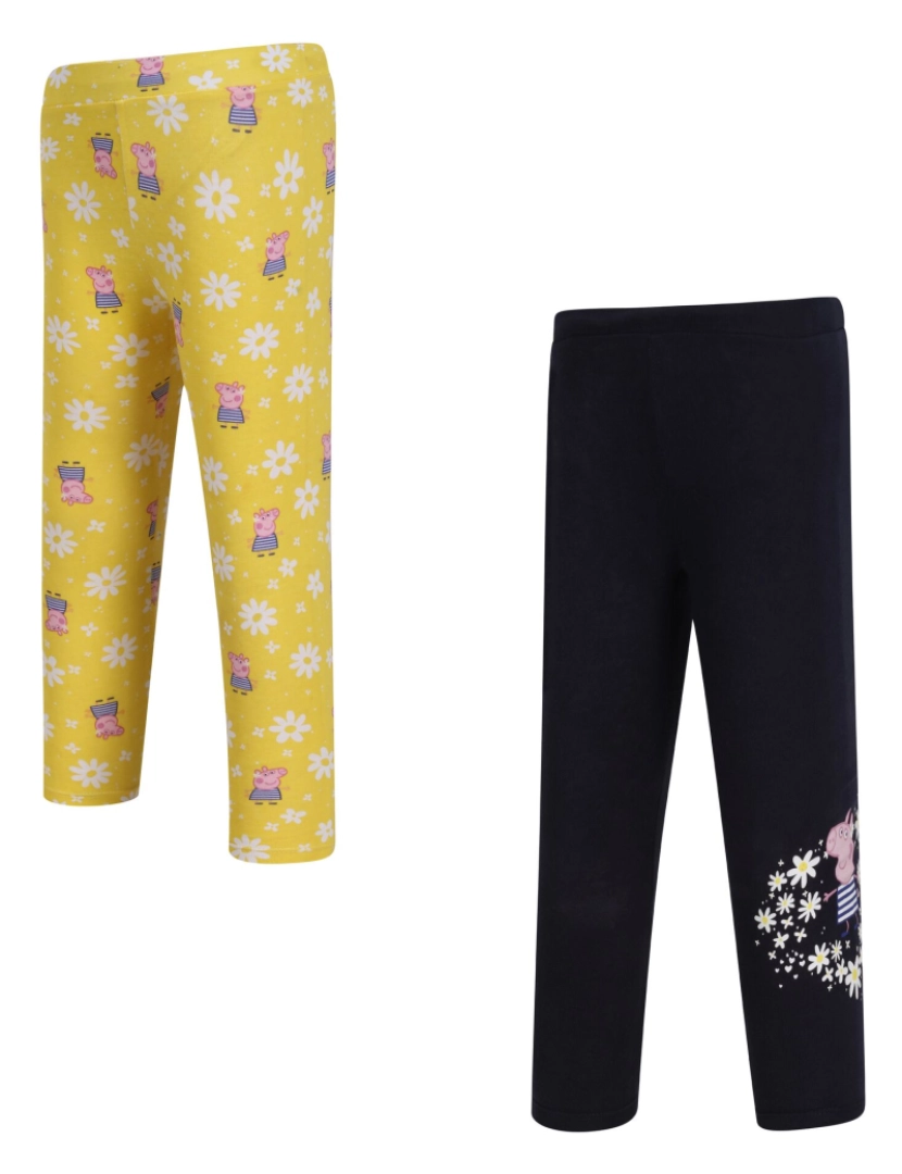 imagem de Regatta Crianças/Kids Impresso Peppa Pig Leggings (Pacote de 2)1