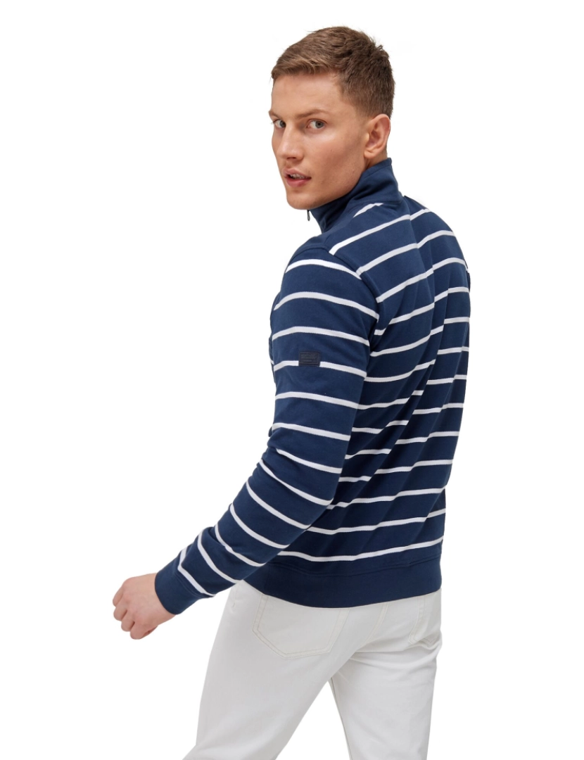 imagem de Regatta homens taron Stripe meia Zip Foge5