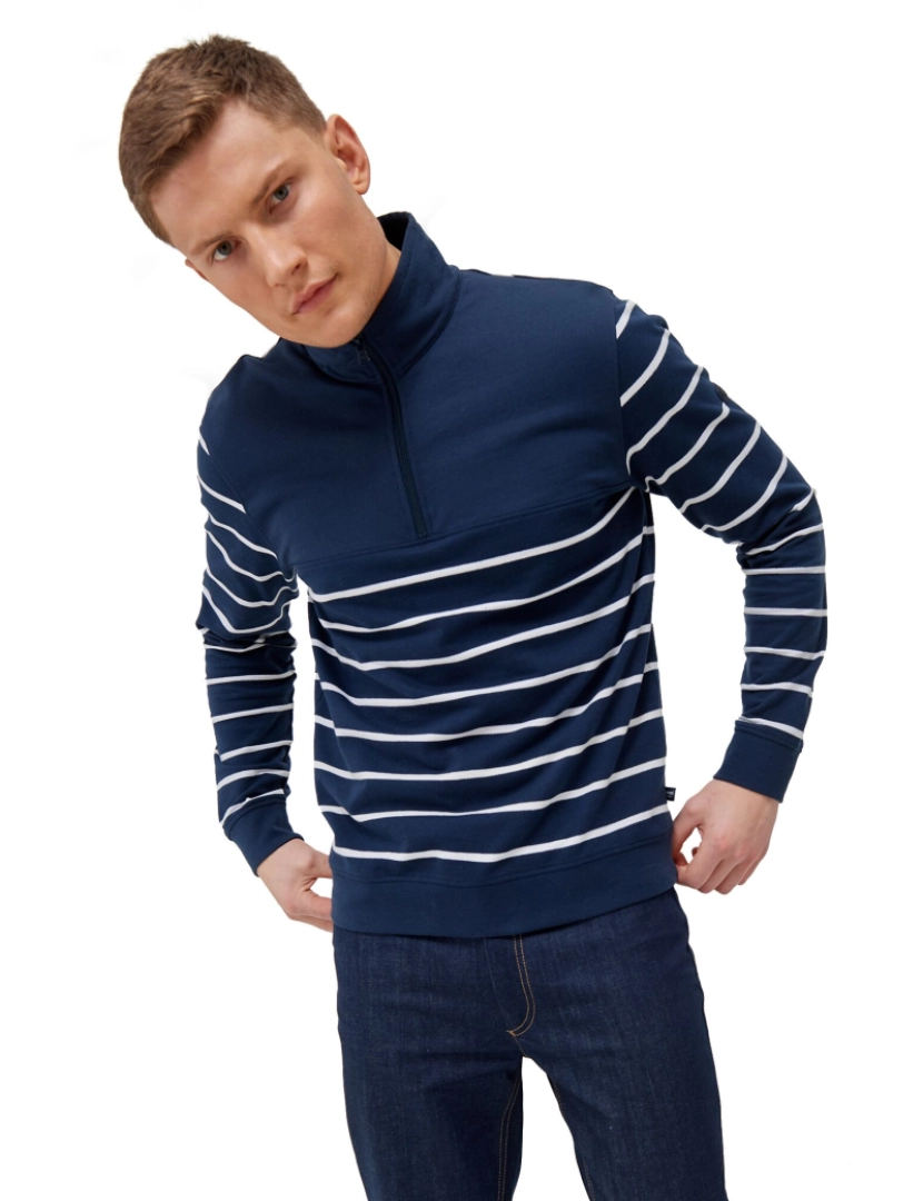 imagem de Regatta homens taron Stripe meia Zip Foge6