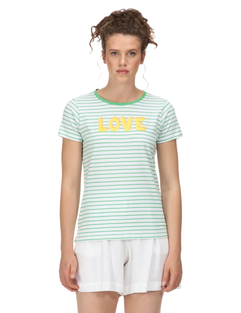 imagem de Regatta Womens/Ladies Odalis Stripe T-Shirt1