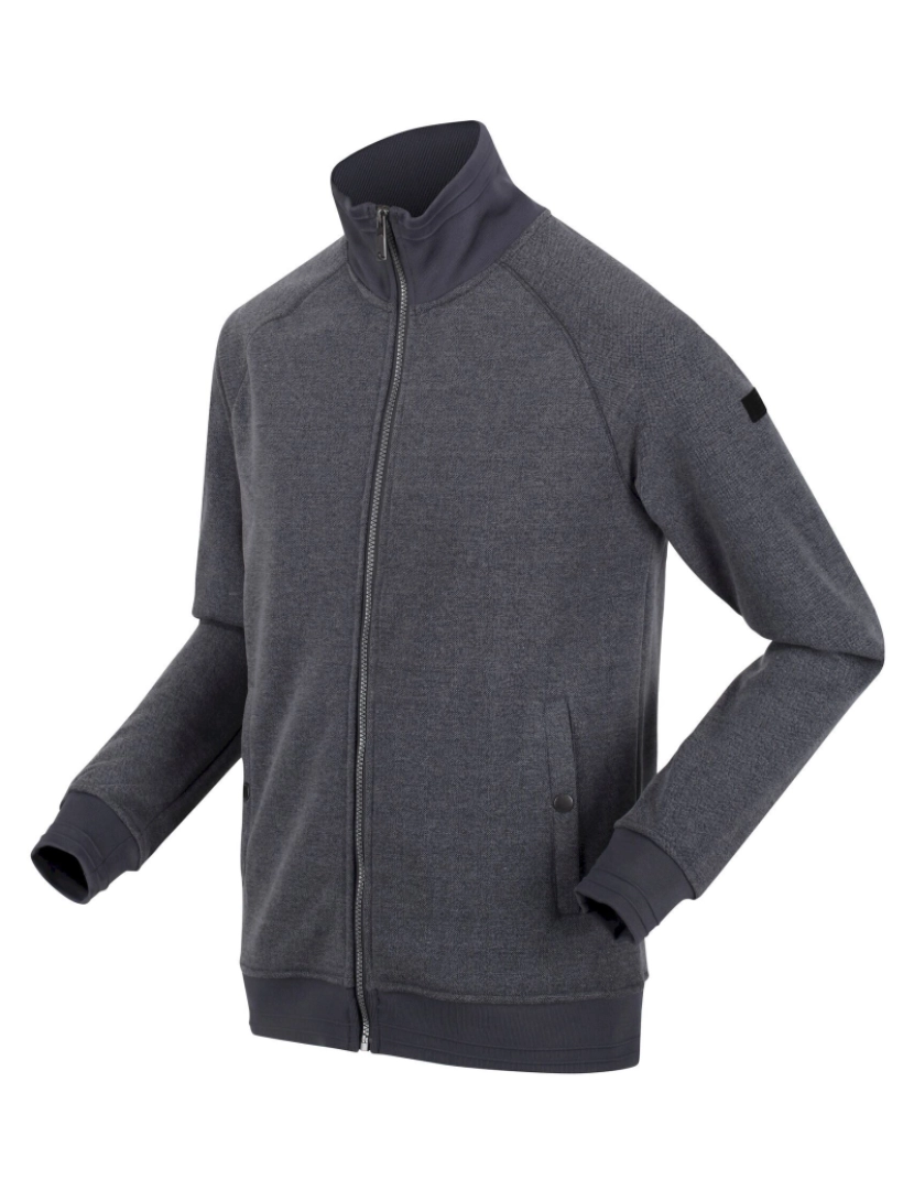 imagem de Regatta Mens Ivano Marl Full Zip Fleece Jacket4