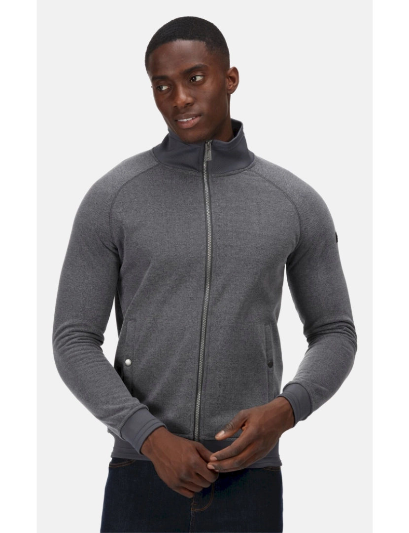 imagem de Regatta Mens Ivano Marl Full Zip Fleece Jacket5