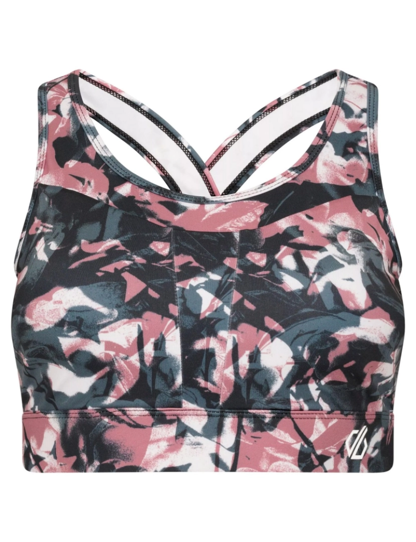 imagem de Dare 2B Mulheres/Ladies Mantra Laura Whitmore Floral reciclado esportes sutiã1