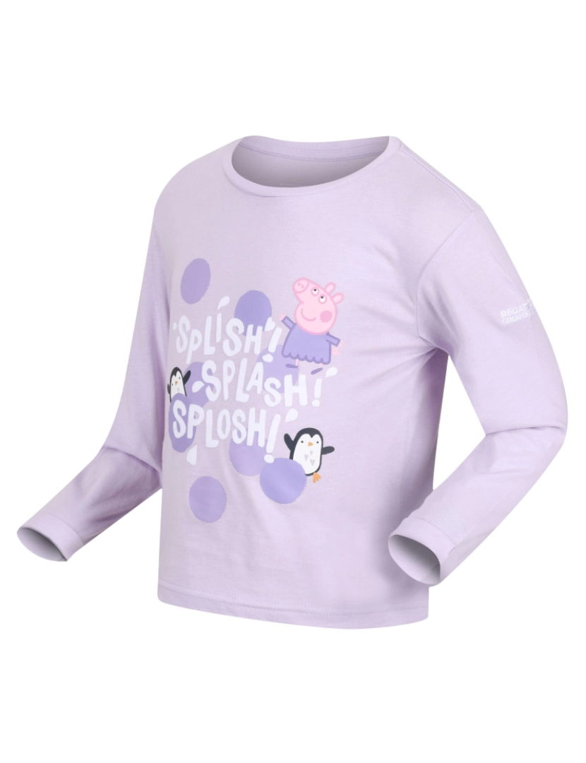 imagem de Regatta Crianças/Kids Splish Splash Splosh Peppa Pig Long-Sleeved T-Shirt3