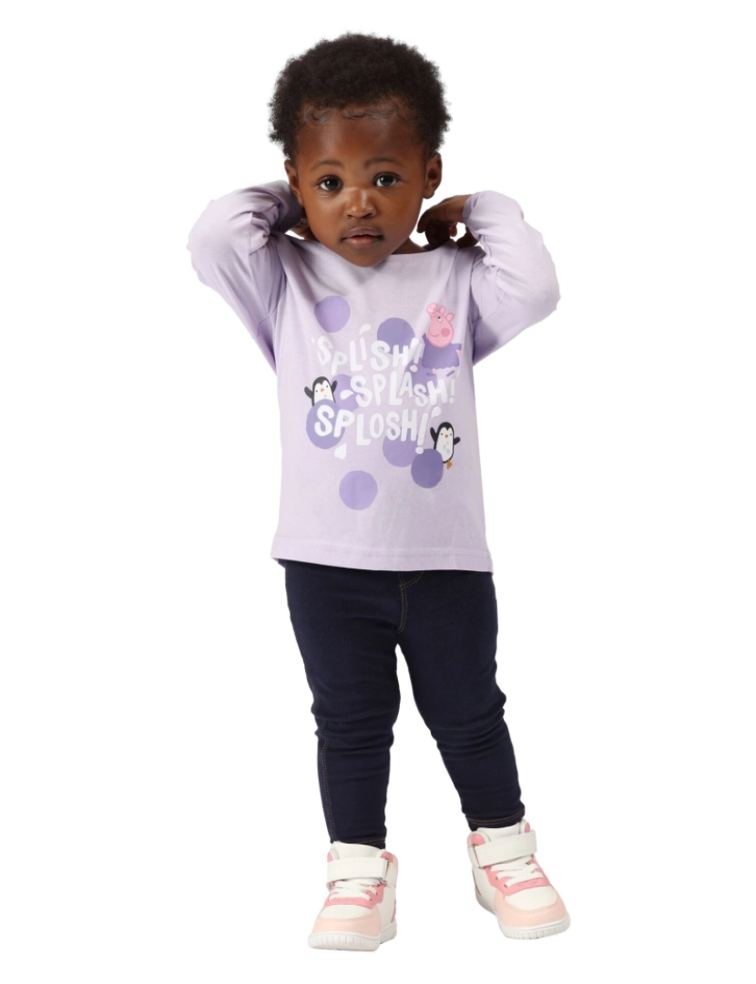 imagem de Regatta Crianças/Kids Splish Splash Splosh Peppa Pig Long-Sleeved T-Shirt5