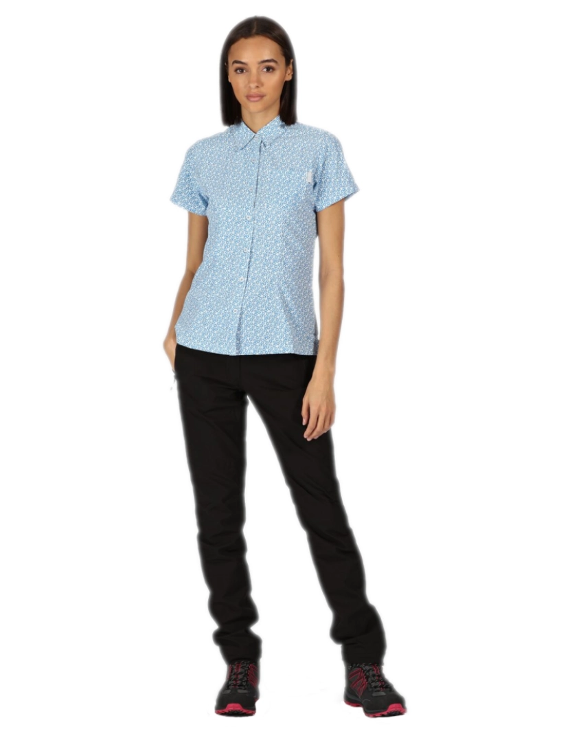 imagem de Regatta Womens/Ladies Mindano V Camisa manga curta3