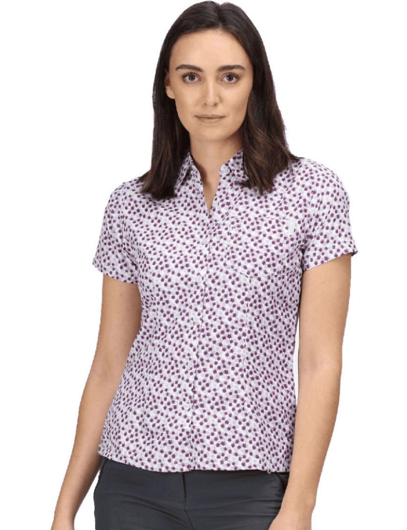 imagem de Regatta Womens/Ladies Mindano V Camisa manga curta2