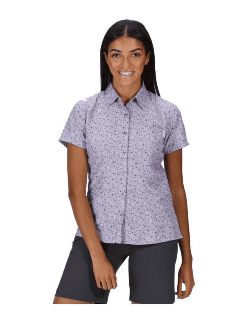 imagem de Regatta Womens/Ladies Mindano V Camisa manga curta1