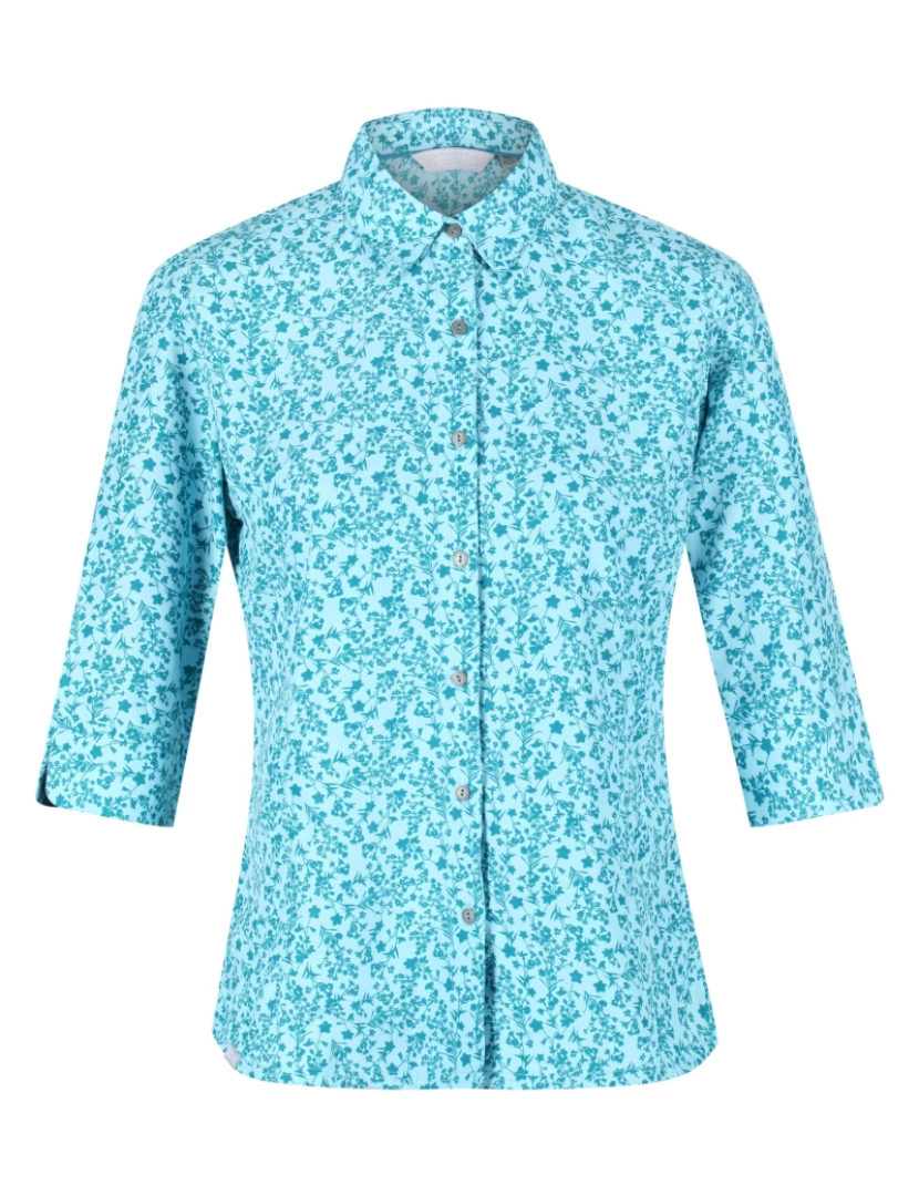 imagem de Regatta Womens/Ladies Nimis Iii Floral 3/4 manga camisa1