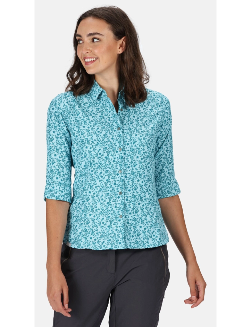 imagem de Regatta Womens/Ladies Nimis Iii Floral 3/4 manga camisa6