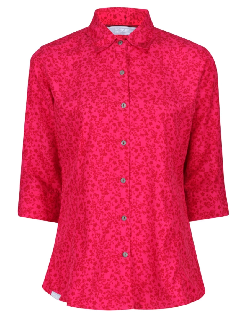 imagem de Regatta Womens/Ladies Nimis Iii Floral 3/4 manga camisa1