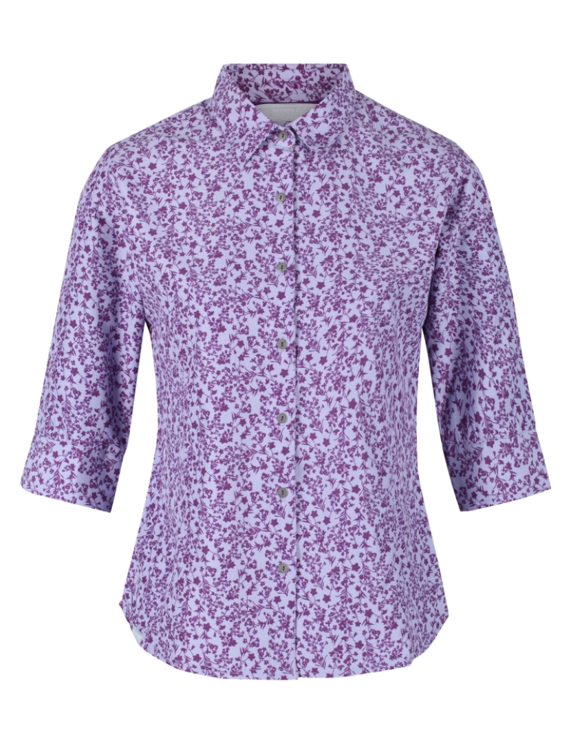 imagem de Regatta Womens/Ladies Nimis Iii Floral 3/4 manga camisa1