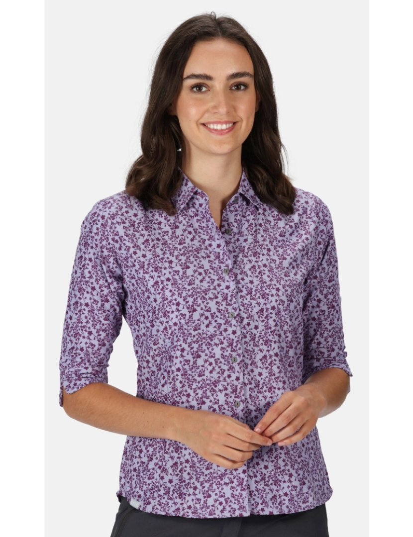 imagem de Regatta Womens/Ladies Nimis Iii Floral 3/4 manga camisa6