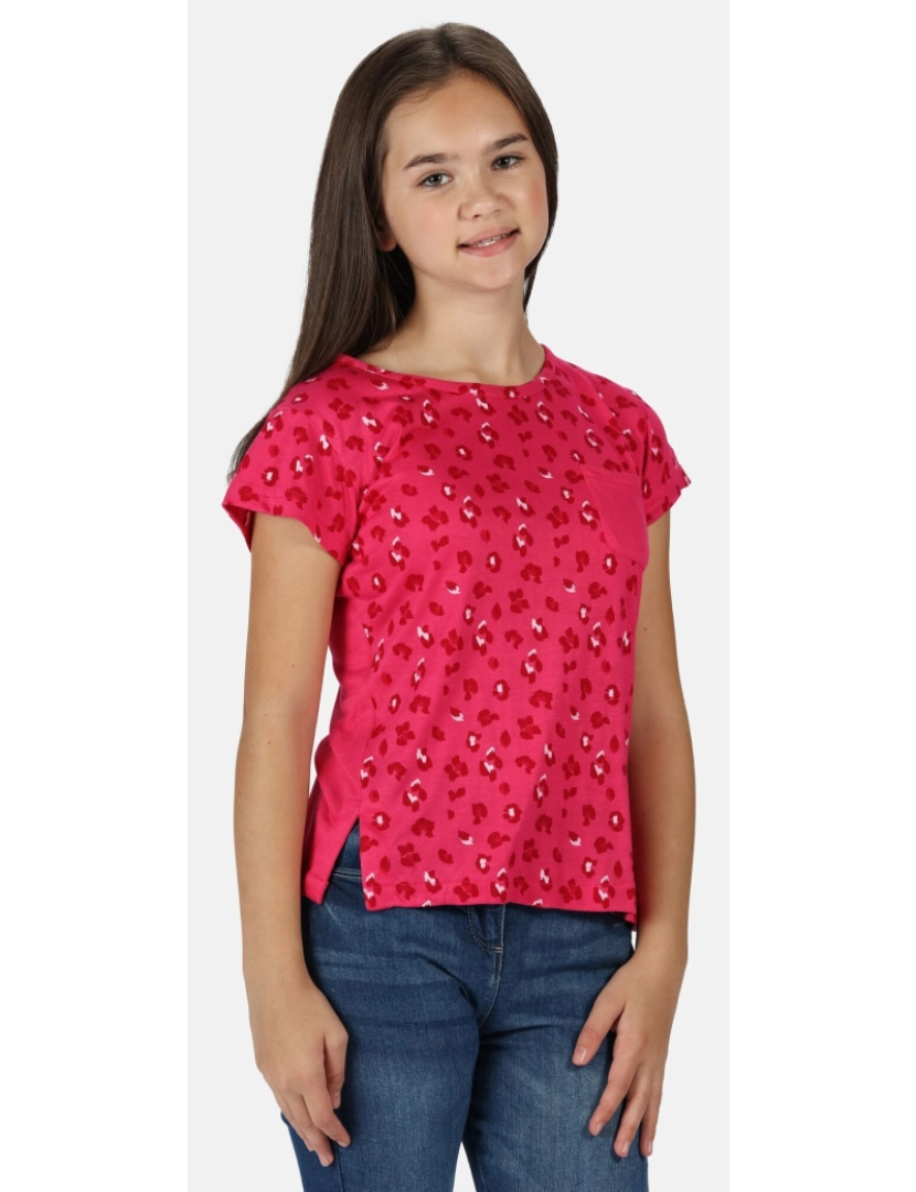 imagem de Regatta Girls Charabee Animal Print Lightweight T-shirt3