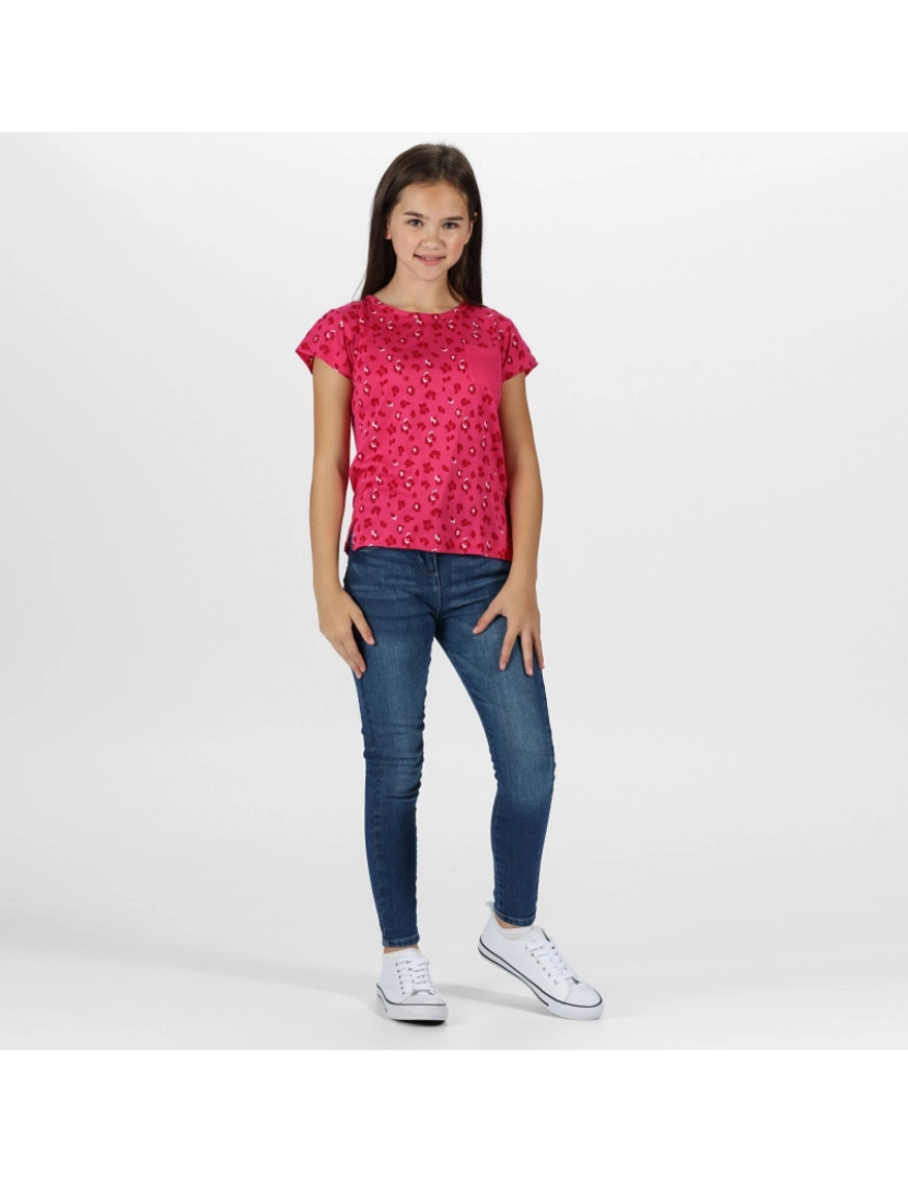 imagem de Regatta Girls Charabee Animal Print Lightweight T-shirt5