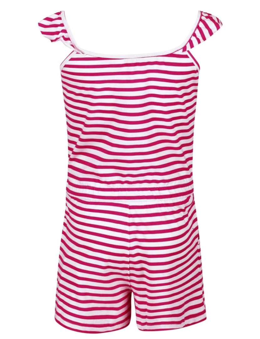 imagem de Regatta Girls Dorsey Stripe Ruffle Playsuit2