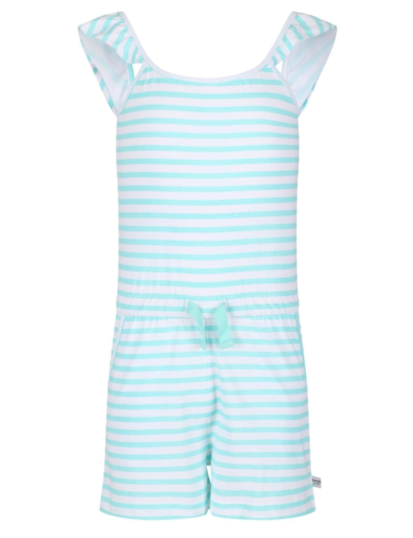 imagem de Regatta Girls Dorsey Stripe Ruffle Playsuit1