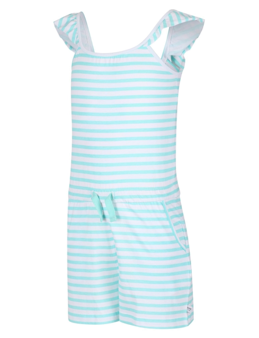 imagem de Regatta Girls Dorsey Stripe Ruffle Playsuit3