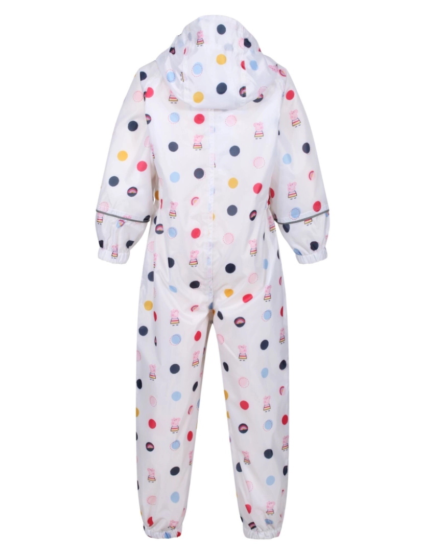 imagem de Regatta Crianças/Kids Pobble Peppa Pig Polka Dot impermeável Puddle Suit2