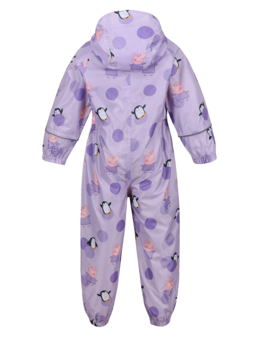 imagem de Regatta Crianças/Kids Pobble Peppa Pig Polka Dot impermeável Puddle Suit2