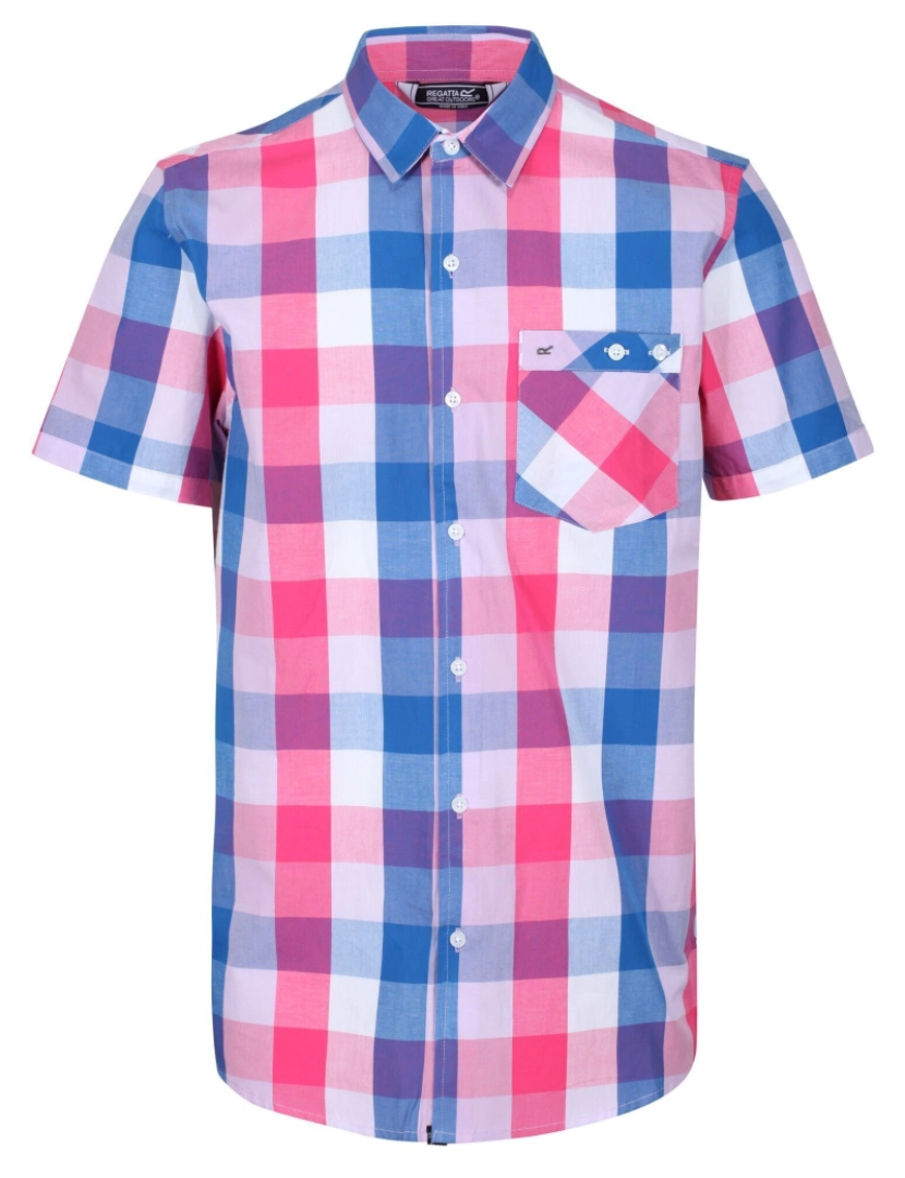 imagem de Regatta Mens Ramiel Checked camisa de manga curta1