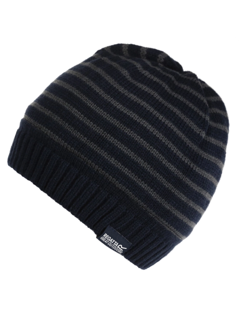 imagem de Regatta Crianças/Kids Tarley Fleece Lined Stripe Beanie - 11-13 Años1