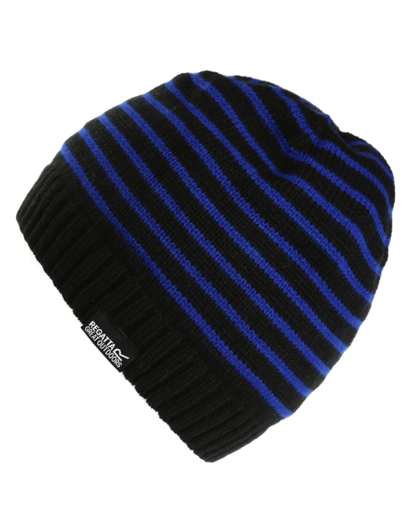 imagem de Regatta Crianças/Kids Tarley Fleece Lined Stripe Beanie - 4-6 Años1